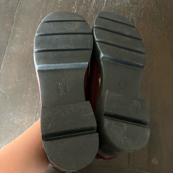 Naturalizer Darry Lug Sole Loafers Plum Rouge Patent Leather‎ Size 12 Burgundy - Picture 9 of 10